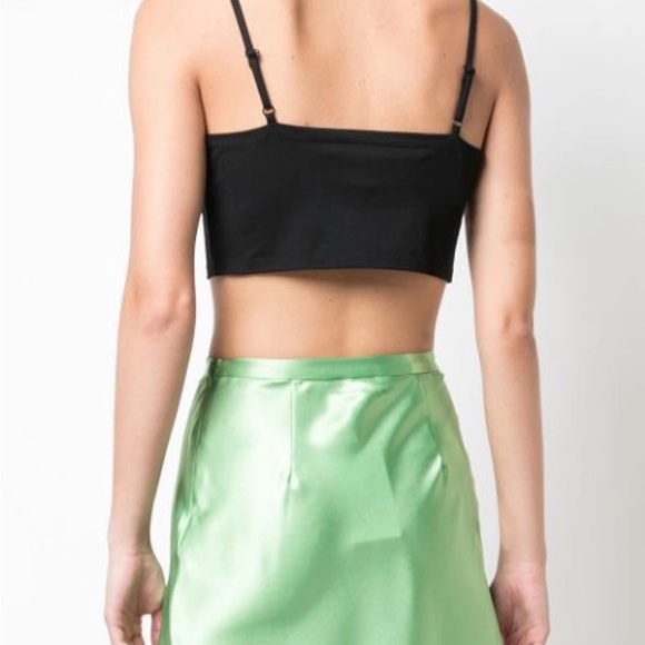 CALLIPYGIAN TIE FRONT BRA CROP TOP (BEIGE) - Picture 4 of 6